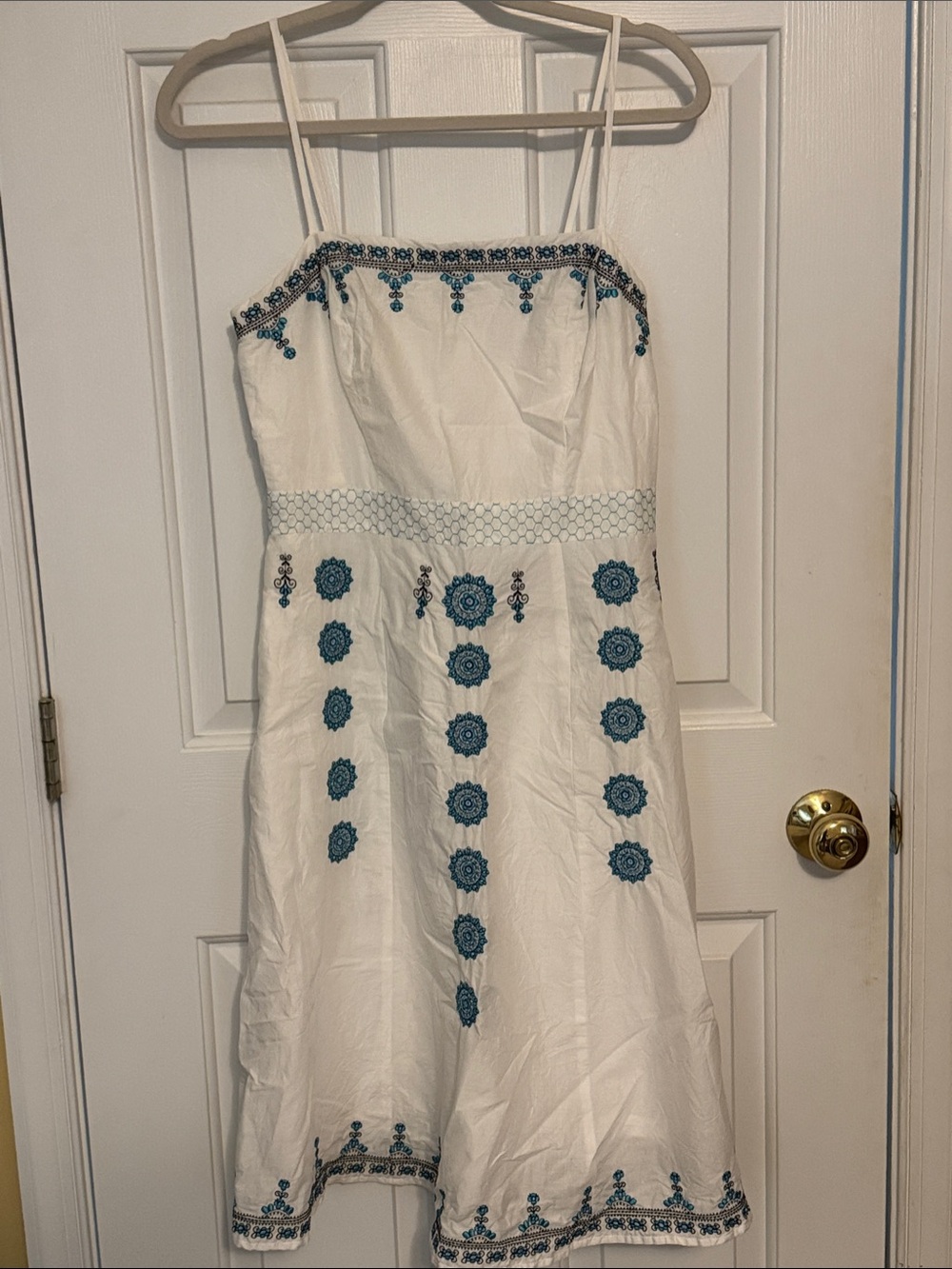LOFT White Cotton Shell Dress size 4